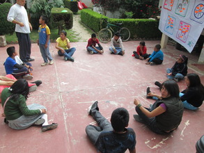 Social circus activities at Melel's premises