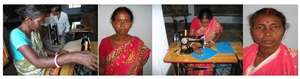 Women working at center & home
