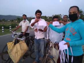 project in progress Mask distribution