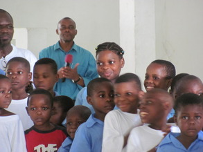 Mingo'o pupils during their visit to Kribi town