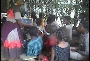 the 1st  classroom of the " centre Sikati"