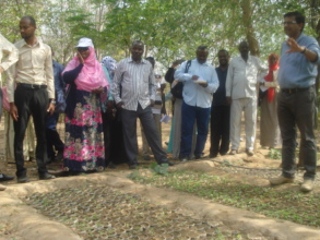 Sudan officials on the Project site
