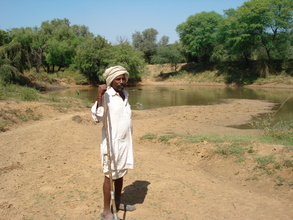 Pastoralist uses Orans' Talabs- water source