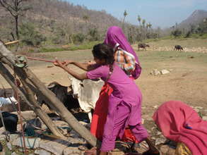 Women stress: water collection