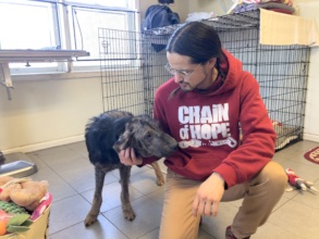 Creed meeting Al, who works at Chain of Hope!