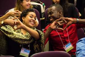 Tamina with his NCCU co-founder!