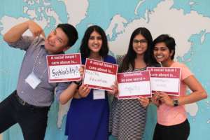 Leaders from our newest chapter, GlobeMed at UIC!
