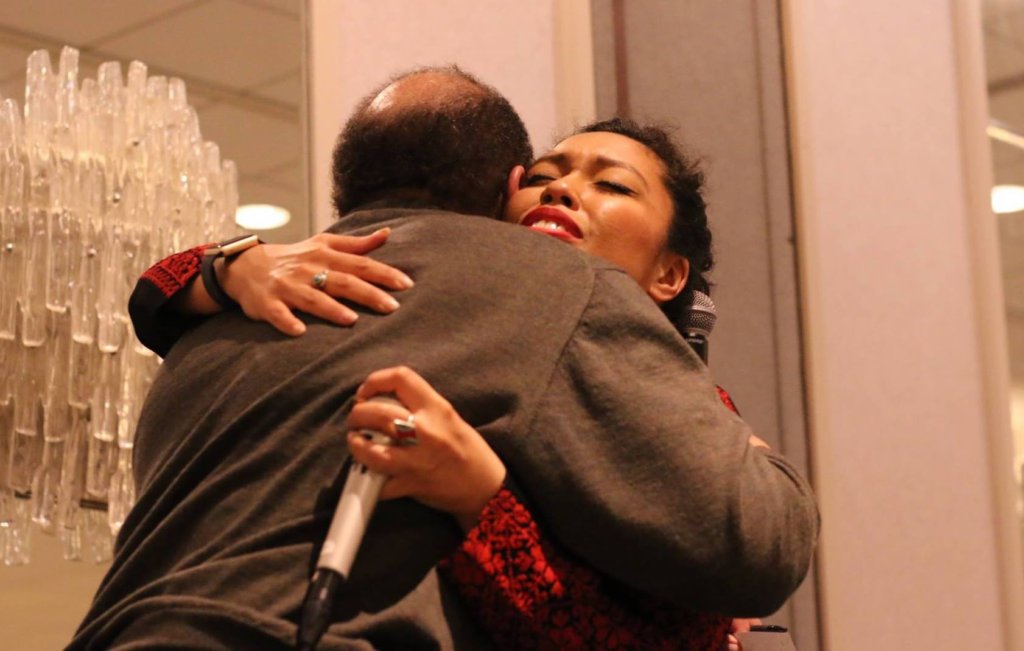 Artist Leon Collins dedicated a poem to Aisha
