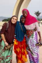 GROW Interns Elena & Ifeoma with Sumaiya in Uganda