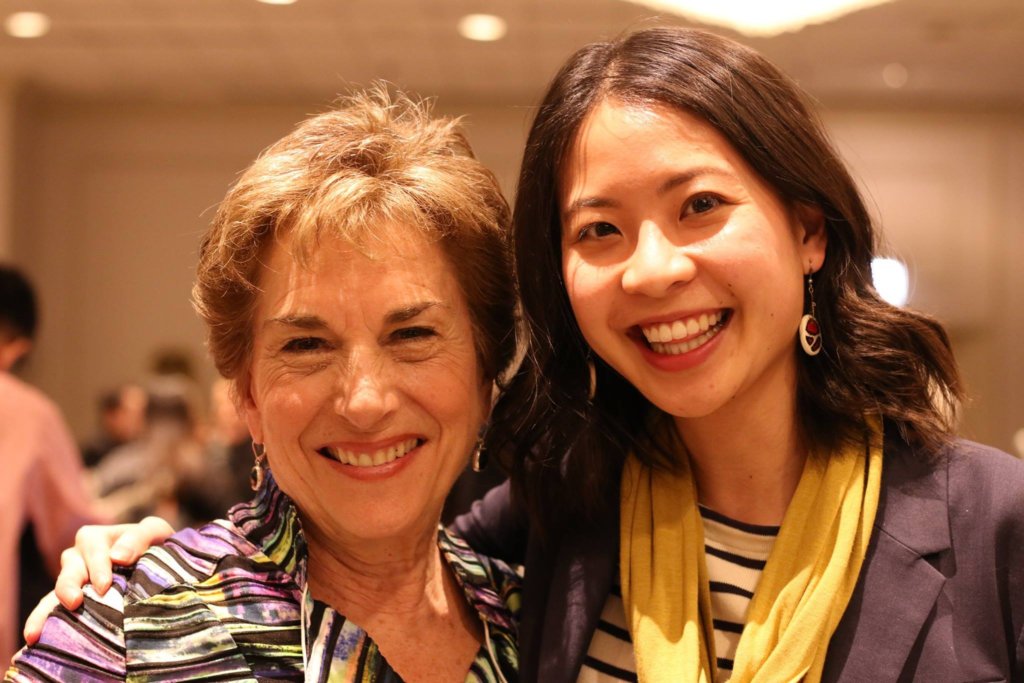 Jan Schakowsky was introduced by alumna Fanny Lau