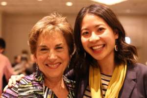 Jan Schakowsky was introduced by alumna Fanny Lau