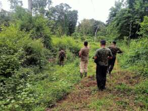 Team on an anti-snare walk