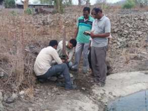 Team deploying camera traps