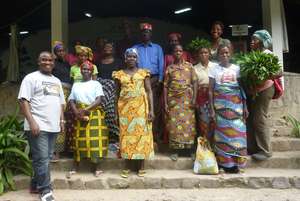 Community meeting at Lola ya Bonobo