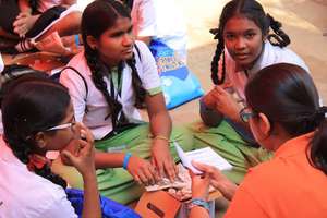 Girls in discussion