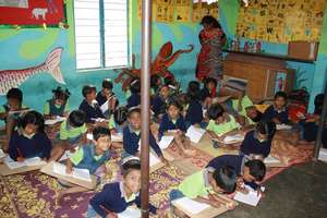 Our partner school with future scholarship girls!