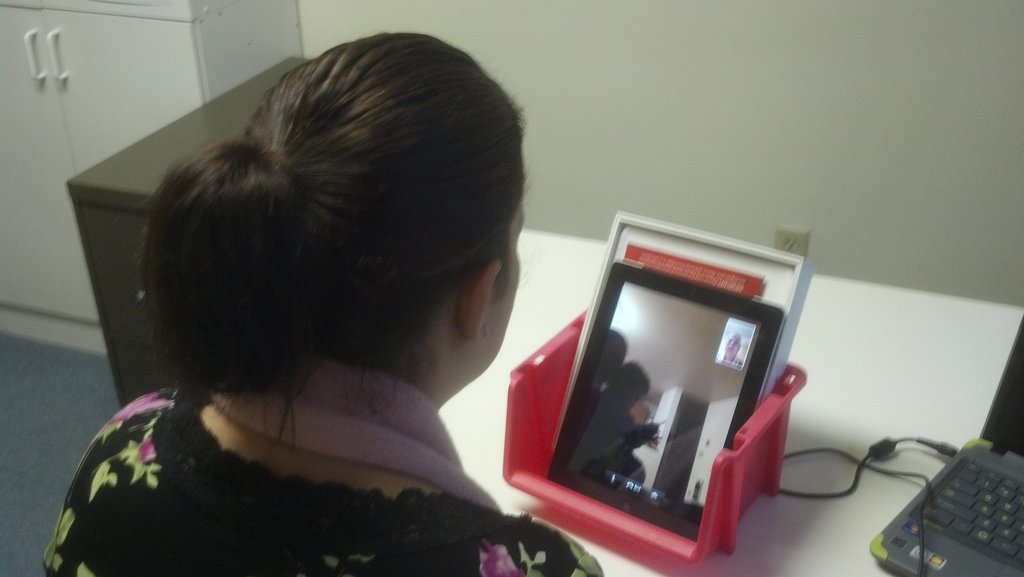 Provider engaged in a Virtual Home Visit