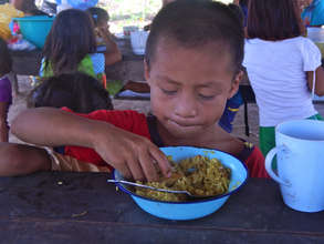 Enjoying a nutritious meal