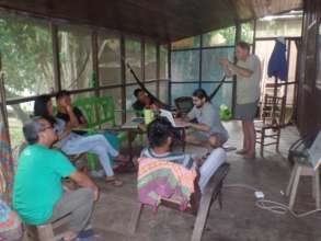 Meeting with young people at our office