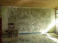 The wall before............