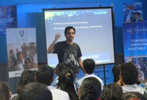Shrikant Kekare addressing participants in Mumbai