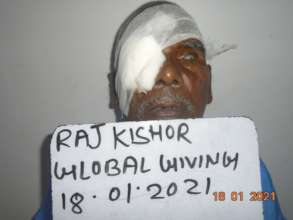 Photograph of patient after surgery