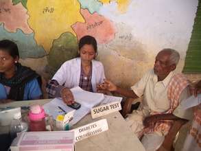 Patient diagnosis during Screening Camp