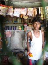 A small rural shop run in solar light.