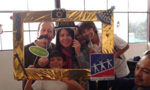 Loving volunteers celebrating  New year