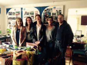 Dusacre family from France delivering his aid