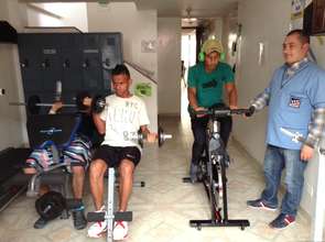 A gym. Nice present from Biotoscana's  employees
