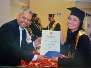 Daughter of graduate first step to success!