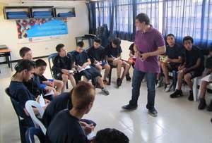 David encourages them to write a Christmas story