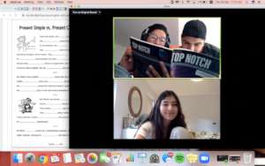 Online English lessons with our volunteer Lauren!