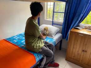 His bed, his warm refuge