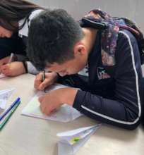 Homework continues despite the pandemic!