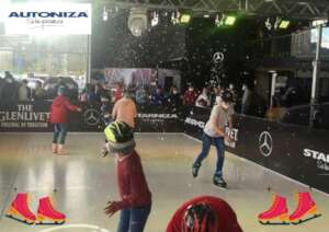 Their first ice-skating experience!