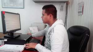 Pablo, one of our eight university students.