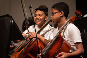 Students prepare for their concert!