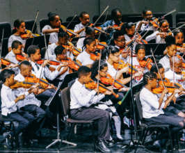 An orchestra performs! Credit: Daniel Pagan