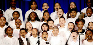 Students rejoice as they sing confidently!