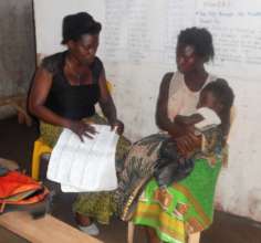 Mother at the community under fives clinic