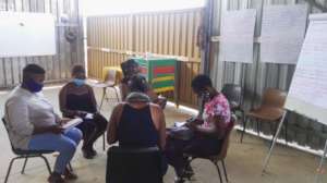 Participants break out in small groups