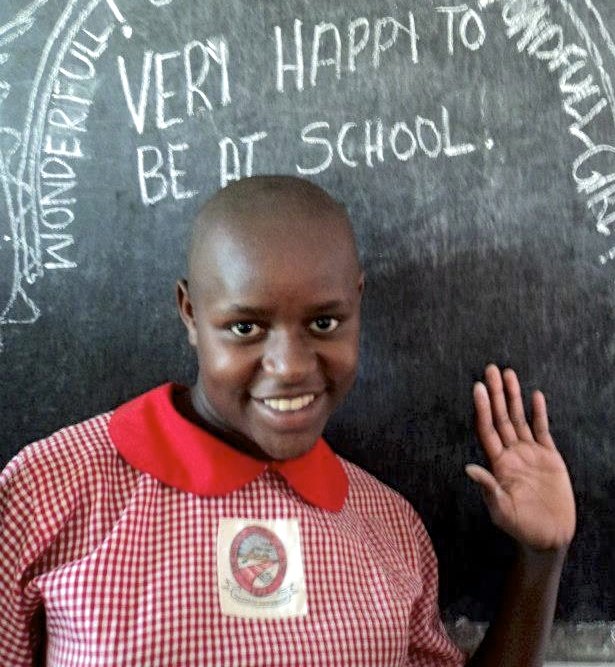 Schoolgirl at our Uganda school