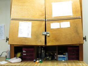 vet tech room after the break in