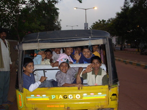 Rickshaw ride home