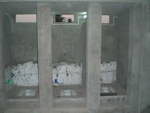Photo - the bathrooms that were built with GlobalGiving donation