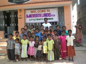 Photo - CP Kumar and the children of his orphanage