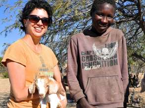 Goats recipient with new kid - his herd grows!