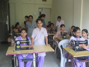 Tailoring class for Girls.